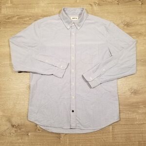 Taylor Stitch Mens Oxford Button Down Shirt Size 42 Light Blue Organic Cotton
